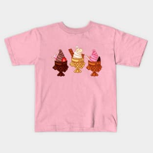 Ice Cream Taiyaki Kids T-Shirt